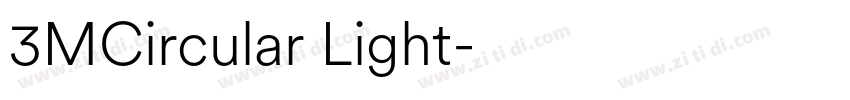 3MCircular Light字体转换 3MCircular Light字体转换